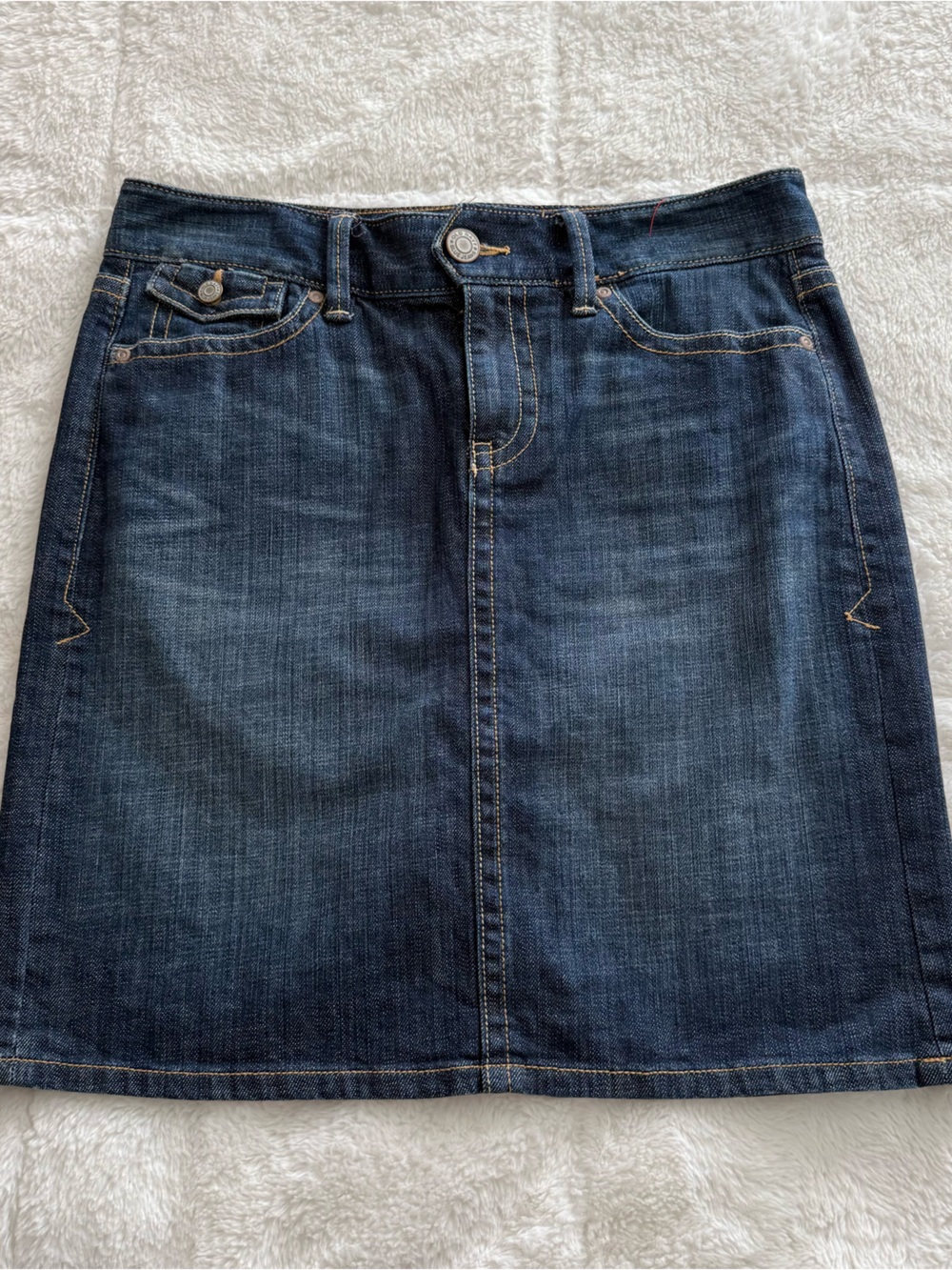 Vintage Old Navy low waisted Dark Blue Denim A-Line Skirt